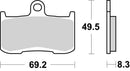Suzuki Gsx 8R [BREMBO] - Competition Carbon Ceramic Brake Pads - 07KA23RC