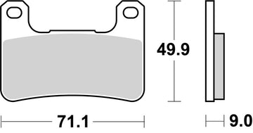 Suzuki V-Strom 1000 Abs [BREMBO] - Competition Carbon Ceramic Brake Pads - 07SU27RC