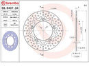 Kymco Ak 550 Premium [BREMBO] - Series Oro rigid brake disc - 68B40794