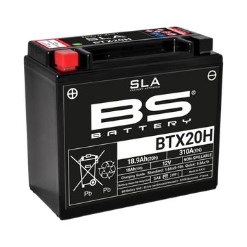 Harley Davidson Flstc [BS BATTERY] - SLA Maintenance Free Battery Factory Activated - BTX20H - 0