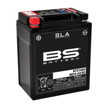 Honda 750 Cb Seven Fifty [BS BATTERY] - SLA Maintenance Free Battery Factory Activated - BTX14AH/BB14-A2/B2 - 0