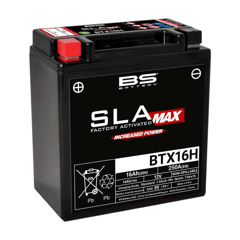 Triumph Tiger 800 [BS BATTERY] - SLA Max Maintenance Free Battery Factory Activated - BTX16H
