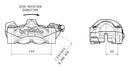 Ducati Panigale 1199 [BREMBO] - M50 front left brake caliper titanium Ø30mm-2