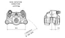 Ducati Monster 1200 [BREMBO] - Rear brake caliper Ø34mm black-2