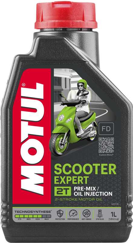Motor oil 2T for scooter, 1 liter [Motul]