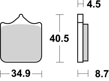 Triumph Speed ​​Twin [BREMBO] - Brake pads TYPE 07BB33 SR Sinter - Sport