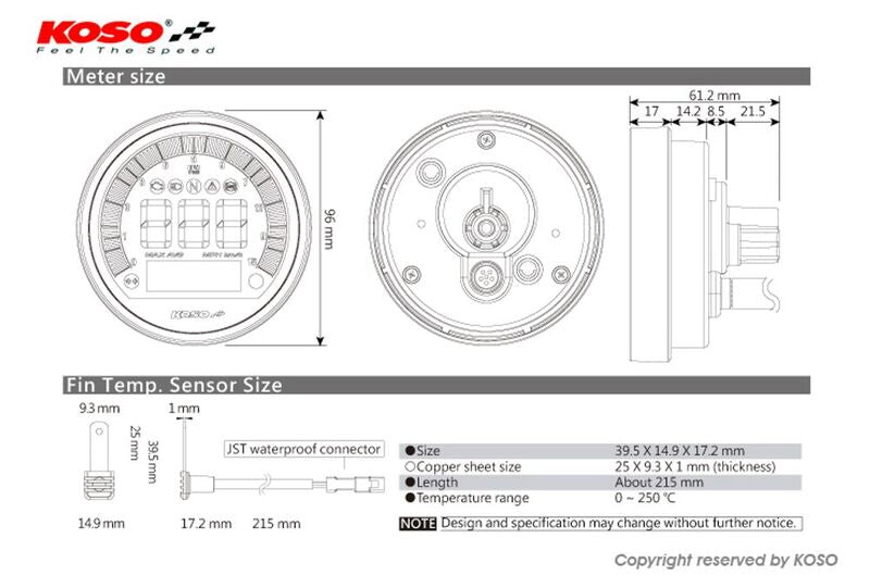 Bmw R Ninet Urban G [KOSO] - DL-04 Tachometer/Tachometer - BMW R Nine T