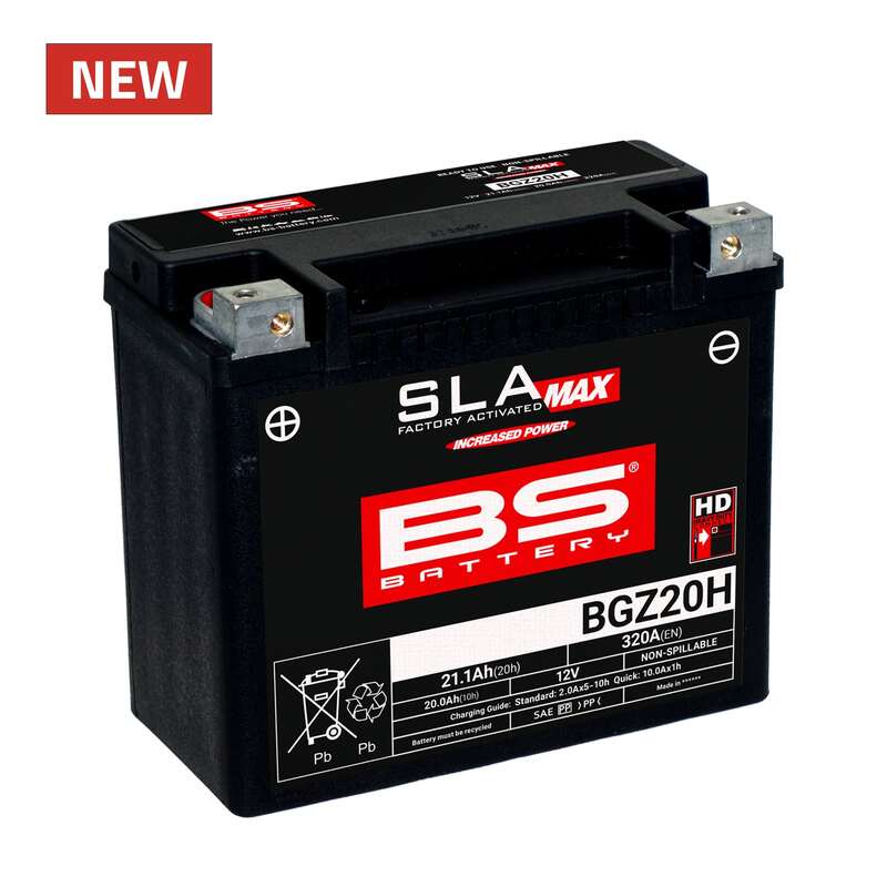 Harley Davidson Fxsts [BS BATTERY] - SLA Maintenance Free Battery Factory Activated - BGZ20H