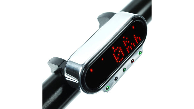 Motorcycle combination instrument holder with LED, silver [MotoGadget]