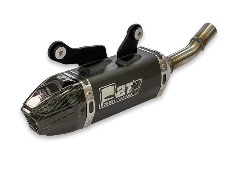 Ktm Sx 250 [FRESCO] - Carby silencer black aluminum/carbon end cap