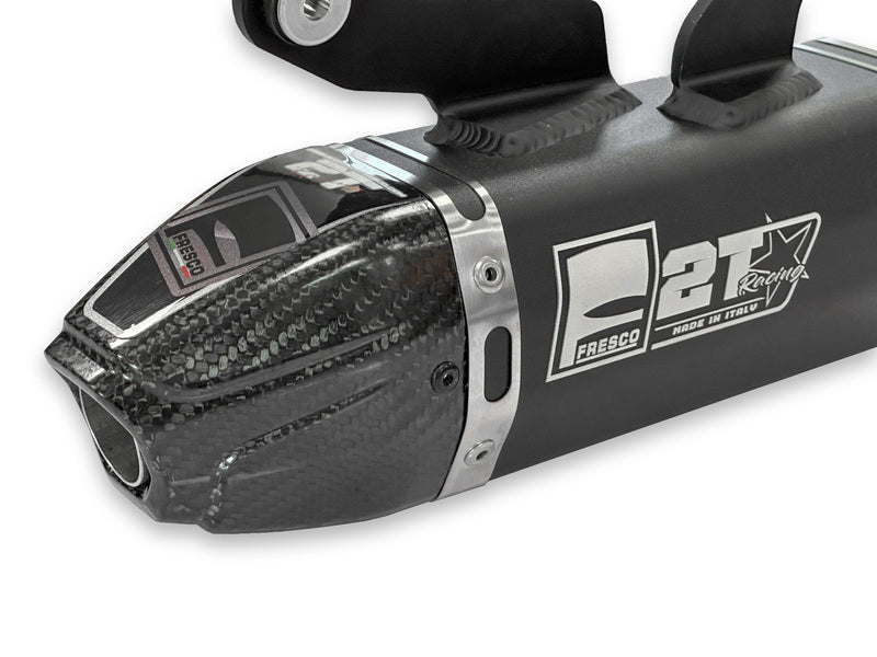 Ktm Sx 250 [FRESCO] - Carby silencer black aluminum/carbon end cap
