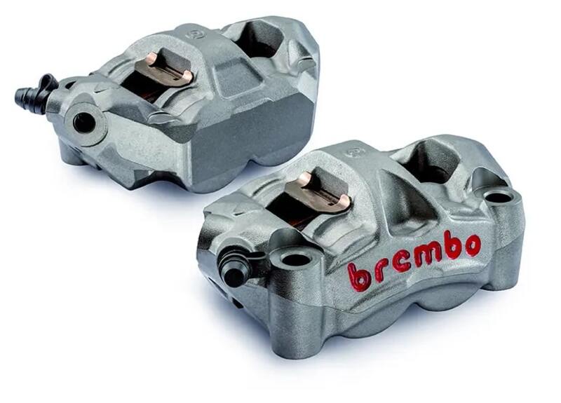 Ducati Hypermotard 1100 [BREMBO RACING] - M5 pair of front radial brake calipers 4 pistons Ø3mm