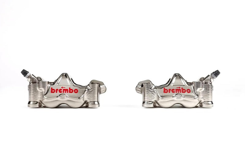 Yamaha Sp [BREMBO RACING] - Pair of GP4RX - 18mm brake calipers (CNC machined - chrome plated) (with pads)