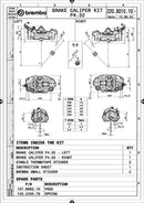 Kawasaki Zzr 1400 [BREMBO RACING] - Pair of GP4RX - 18mm brake calipers (CNC machined - chrome plated) (with pads)