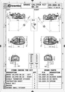 Yamaha Sp [BREMBO RACING] - 18mm GP4-MS radial brake caliper kit
