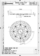 Suzuki Gsx-R 1000 [BREMBO RACING] - UPGRADE T-Drive floating brake disc - 208A98515