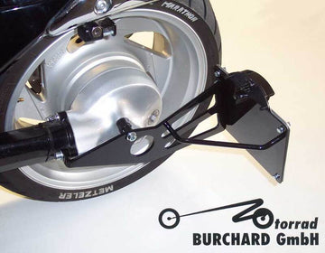 Suzuki Vl 800 Intruder Vo [BURCHARD EXCELLENCE] - Side license plate holder with parts certificate, Suzuki Volusia /Intruder, chrome