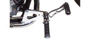 Honda Vt 125 [BURCHARD EXCELLENCE] - forward footrest system with ABE, +16 cm, Honda VT 125 Shadow, Ness milled, chrome