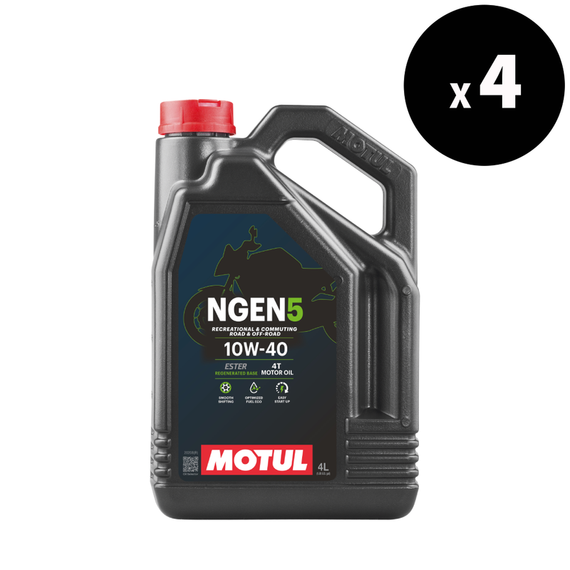 Motor oil 10W -40 4T 4L for motorcycles - 4 pack [Motul]
