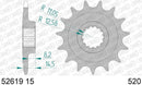 Ducati Monster 937 [AFAM] - Chain kit 520XHR2 15/43 Super-reinforced - Standard sprocket-2