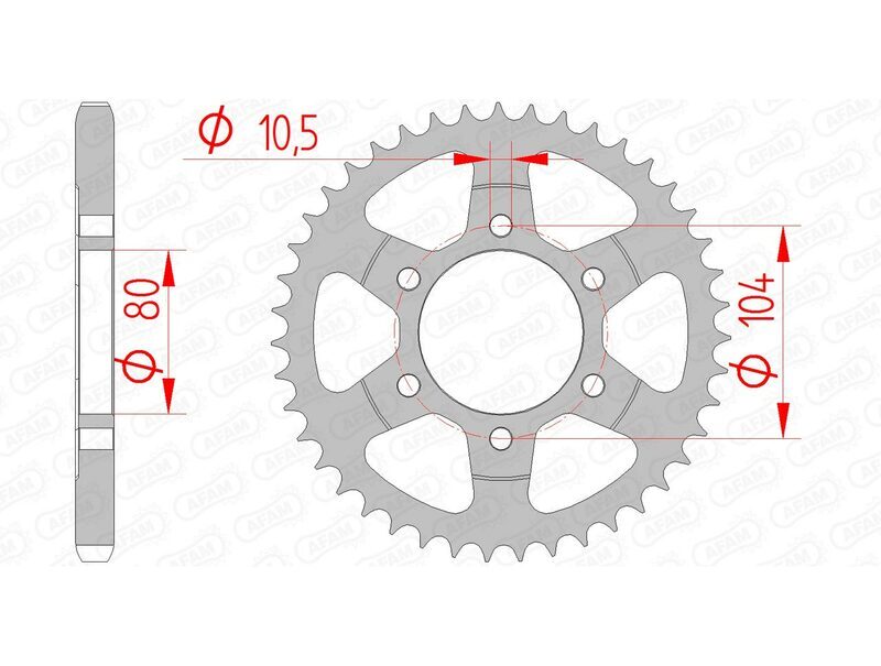 Kawasaki Versys 1100 [AFAM] - Chain kit 525XHR3 15/42 Super-reinforced - Standard sprocket