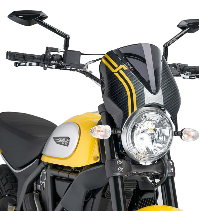 DUCATI SCRAMBLER DESERT SLED [2025] – RetroVision Windshield Visor – Tinted