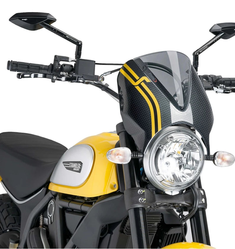 DUCATI SCRAMBLER DESERT SLED [2025] – RetroVision Windshield Visor – Tinted