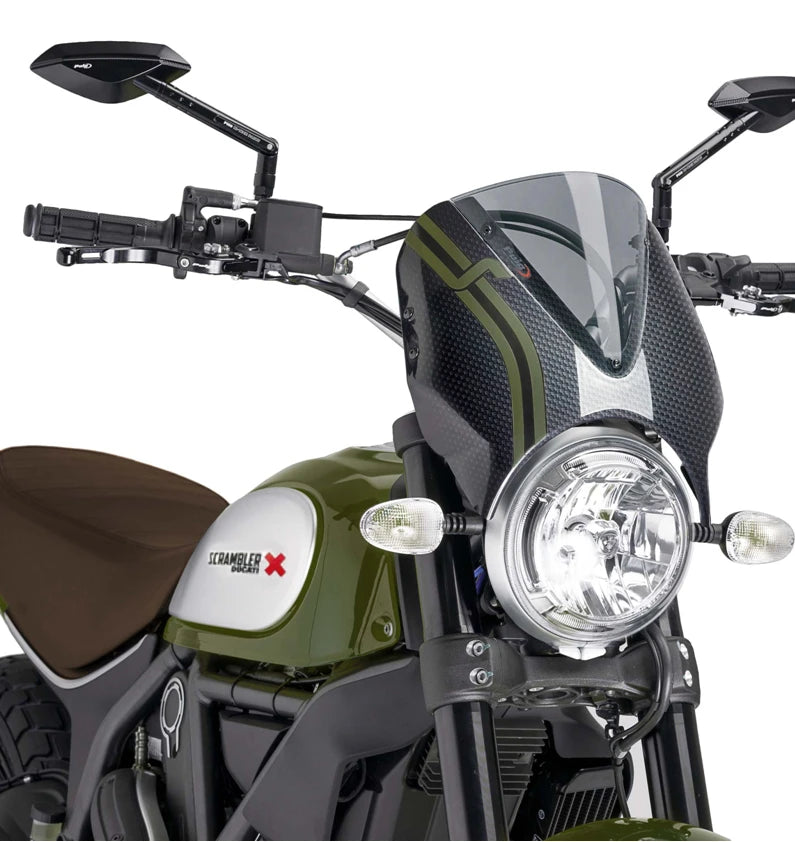 DUCATI SCRAMBLER DESERT SLED [2025] – RetroVision Windshield Visor – Tinted
