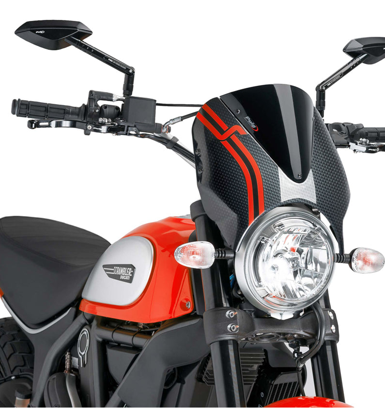 DUCATI SCRAMBLER DESERT SLED [2025] – RetroVision Windshield Visor – Tinted