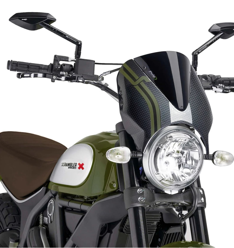 DUCATI SCRAMBLER DESERT SLED [2025] – RetroVision Windshield Visor – Tinted