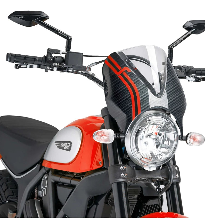 DUCATI SCRAMBLER DESERT SLED [2025] – RetroVision Windshield Visor – Tinted