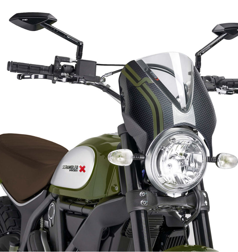 DUCATI SCRAMBLER DESERT SLED [2025] – RetroVision Windshield Visor – Tinted