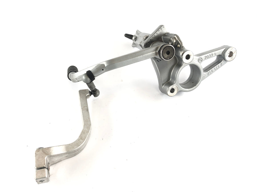 BMW R 1150 R R21 [2002] - Driver footrest left with gear lever and gearshift linkage
