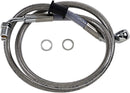 harley davidson flfb [DRAG SPECIALTIES] – Extended stainless steel brake line-1