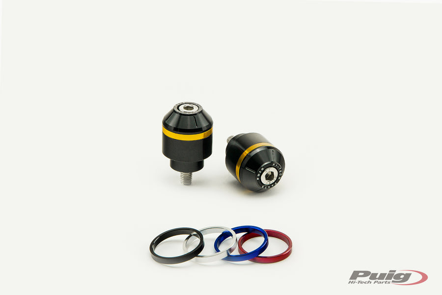 YAMAHA TRACER 7 GT [2024] – Short bar end weights with ring – Black