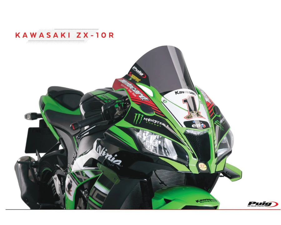 KAWASAKI ZX-10RR NINJA PERFORMANCE [2018] – R-Racer Screen – Tinted