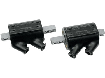 Harley Davidson Fl Shovel [1970-1984]-ignition coil dual tower black 5 ohm dual fire
