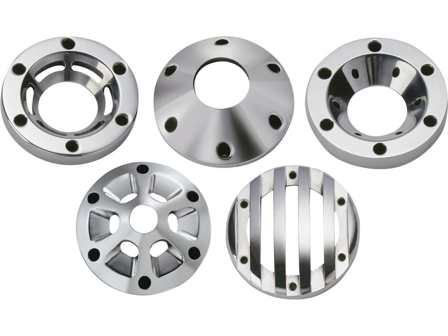 Harley Davidson - 4 "External Trappcaps End cap Trapp Kegel Aluminum polished 4"