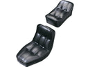 Harley Davidson-Rigid Baron II 2-part smooth seat, black vinyl-1