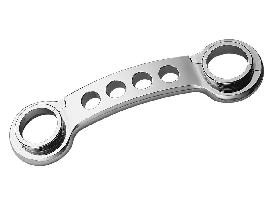 Harley Davidson FXWG [1980-1985]-Chromium Billet fork carrier 41mm fork struts for wide