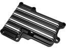 Harley Davidson Dyna [2006-2017]-10-gauge gear top cover black anodized cut-1