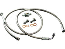 Harley Davidson flt [2008-2008]-OEM Style brake line made of stainless steel-1