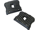 Harley Davidson Dyna [1999-2017]-Ribsters Rocker Box cover black cut-7