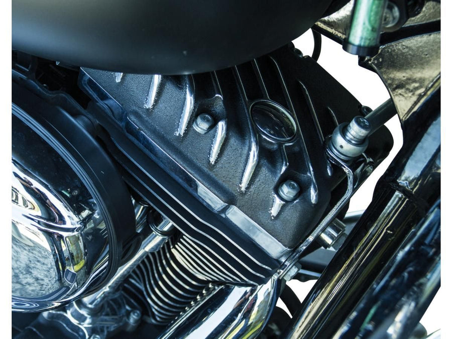 Harley Davidson Dyna [1999-2017]-Ribsters Rocker Box cover black cut