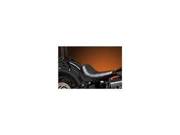 Harley Davidson FXS [2011-2012]-Bare Bones Solo Seat Diamond Stitch Black Vinyl - 0