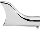 Harley Davidson-clampable fishtail exhaustive piece of chrome 1.75 "-3