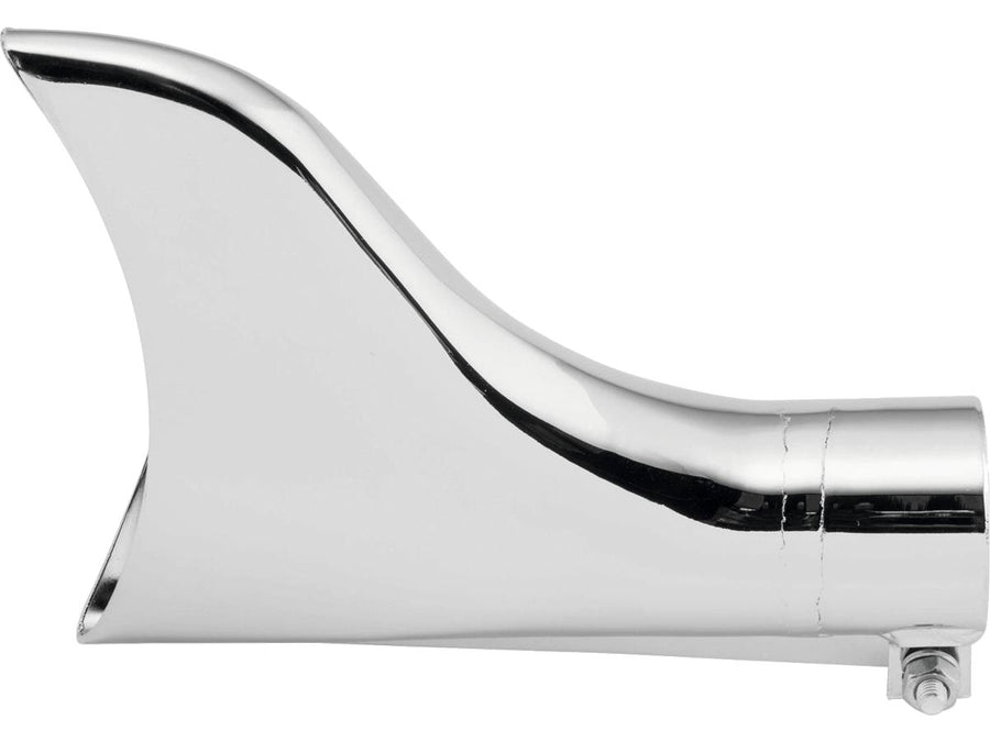 Harley Davidson-clampable fishtail exhaustive piece of chrome 1.75 "