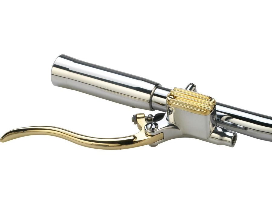 Harley Davidson-Deluxe brake cylinder kit brass polished lever and