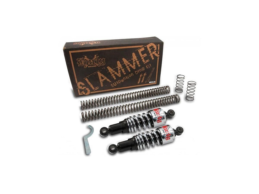 Harley Davidson Dyna [1991-2005]-Slammer lowering rate chrome at the front