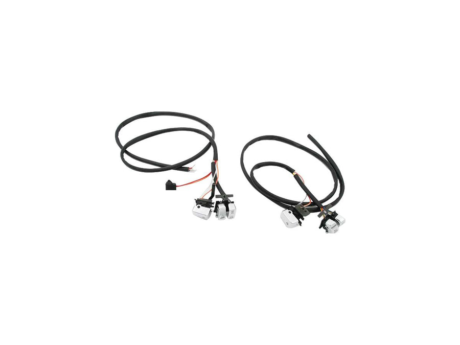 Harley Davidson Dyna [1996-2006]-complete handlebar cable tree with chromeed
